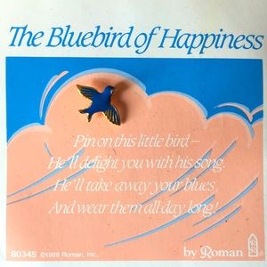 Vintage “The Bluebird of Happiness” 80’s pin.